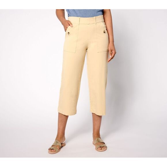 Anybody Pants - Anybody Women's Pants Sz S All-Stretch Twill Cropped Pant Brown A642842